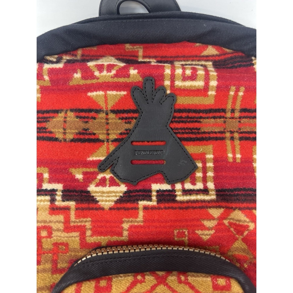 Pendleton Backpack Red Wool Southwestern Navajo, Aztec Pattern Design‎ - Picture 3 of 9